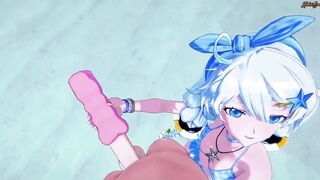 Kiana Kaslana getting pov banged! at the Beach - Honkai
