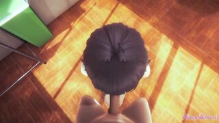 Boruto Naruto Anime 3D - point of view Himawari Head and Screwed