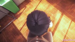 Boruto Naruto Anime 3D - point of view Himawari Head and Screwed