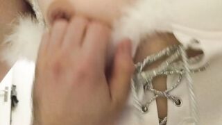 eastern bimbo lets me cum into her