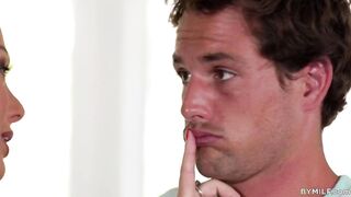 Stepson visits and fucks his mommy into the parlor