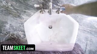 Small Ginger Madi Collins Masturbates With Toothbrush