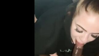Young Skank Drink big black cock Cum
