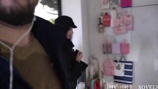 Worker of flower shop enticed inside threeway with goddess lovers