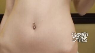 Thin barely legal yr older blonde with nice jugs blows a