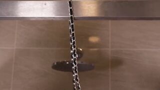 Double penetration inside leash