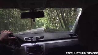 Russian lovers fucking outside