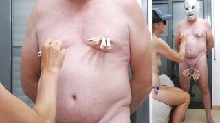 Female Domination clothespin