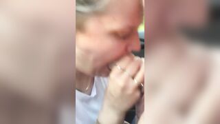 Amateur cum into mouth