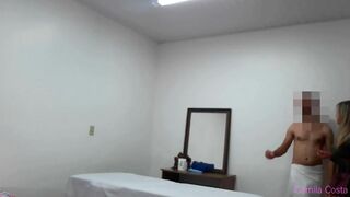I went to the masseuse to relax and he threw