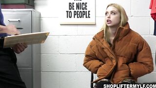 19 Year Old blonde Chloe Cherry calls her stepmom to help her
