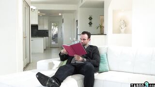 Teenagers step daughter Isabel Moon asking her stepdad to open her