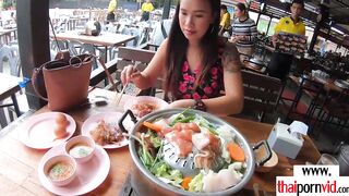 Amateur Thai 19 yo Polly with long titted helping to her