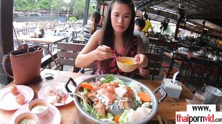 Amateur Thai 19 yo Polly with long titted helping to her