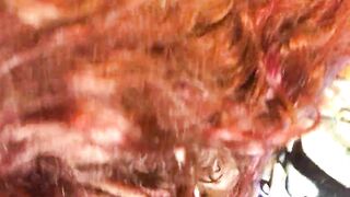 Cougar went inside the shower to her stepson and took