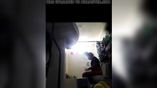 Concealed Camera Catches Hispanic Babe Teenie Strip