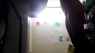 Concealed Camera Catches Hispanic Babe Teenie Strip