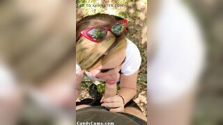Random Jogger Gets Deep Throat on a Hiking Trail - CandyCourt