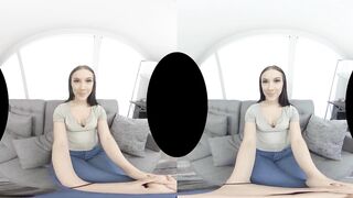 VRHUSH Jazmin Luv creampied on her first casting experience