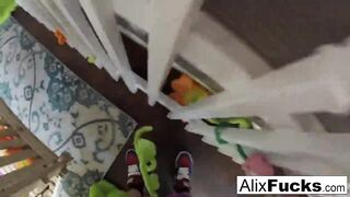Babe Alix takes a great fucking and load inside the backyard