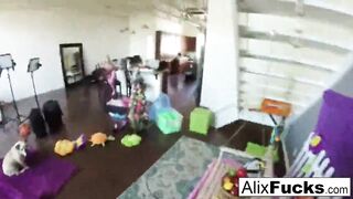 Babe Alix takes a great fucking and load inside the backyard