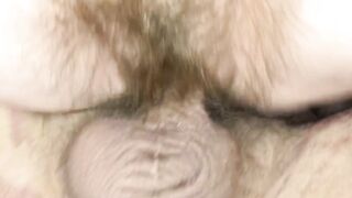 Bushy Mom Throat Choke Orgasm During 2020 Election