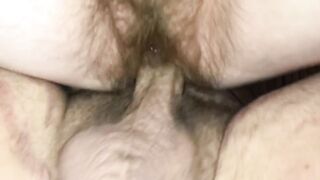 Bushy Mom Throat Choke Orgasm During 2020 Election