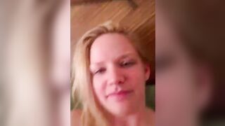 Barely Legal plays with her huge natural titties on skype