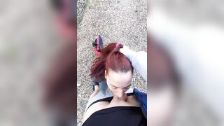 Amature Ginger deep throat