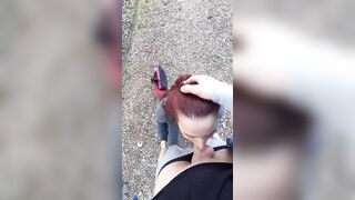Amature Ginger deep throat