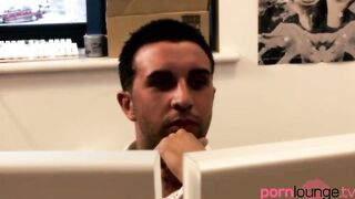 Blondes inside office interracial group