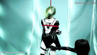 fx-tube com Pvc dyke adorable maid fetish play part two