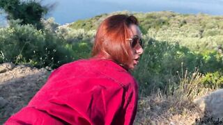 Outdoors FELLATIO and Sex on the mountain KleoModel