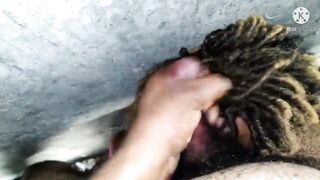 My penis blown butt ate & bust on hair