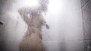 Hottie shower tease from goddess Hispanic Selena Vega