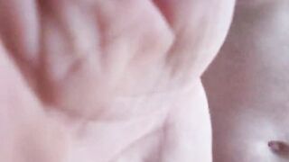 Huge penis throbs while Cumming in a tight little cunt