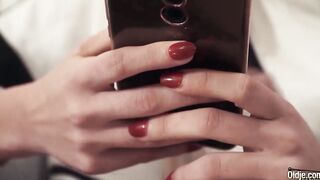 Stunning Bae barely legal banged rough by turned on mature guy