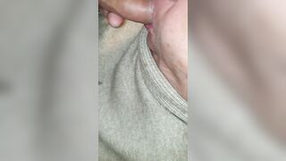 old lady blows cum into granny's mouth