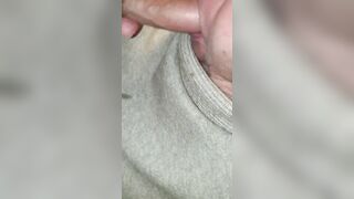 old lady blows cum into granny's mouth