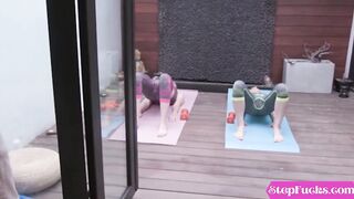 Dark Hair 19 Year Old Stepsisters 3 Way With Stepbrother