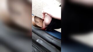 Older foot tickling vehicle