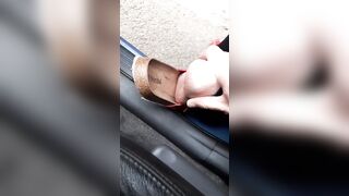 Older foot tickling vehicle