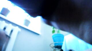 hot chubby MILF dance and undress with booty jewelry plug into