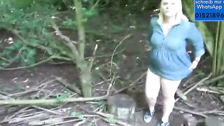 draussen im wald dicke mollige geknallt