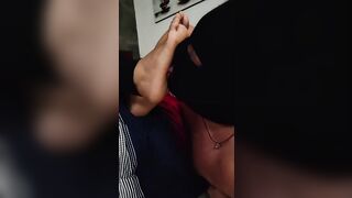 Hispanic gets foot worshipped by sub
