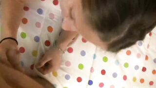 Amateur spinner give a hand job then gets nailed