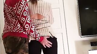 Huge booty spanking! Punished this BIMBO!