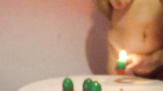 Corinna sucking off out candles