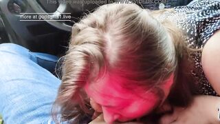 fellatio inside the vehicle