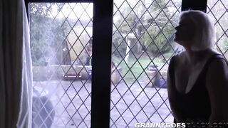 Cunt toying big titted granny blows bbcs